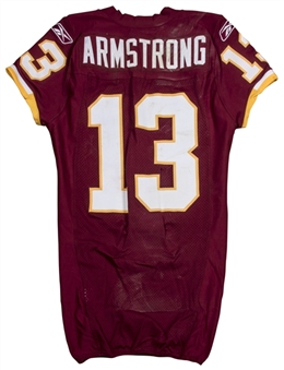 2011 Anthony Armstrong Game Used Washington Redskins Burgundy Jersey With 9/11 Patch Worn On 9/11/11 Vs New York Giants (NFL/PSA COA)